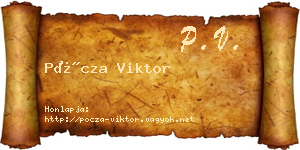 Pócza Viktor névjegykártya